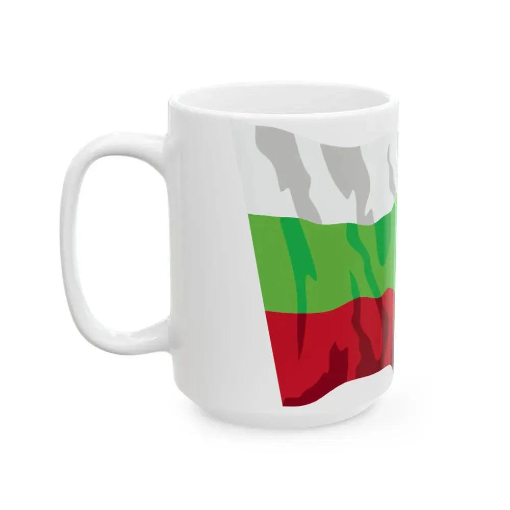 Bulgaria flag waving icon (Bulgaria) White Coffee Mug - Go Mug Yourself