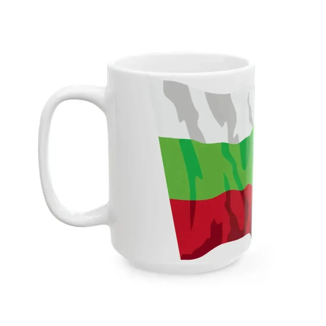 Bulgaria flag waving icon (Bulgaria) White Coffee Mug - Go Mug Yourself