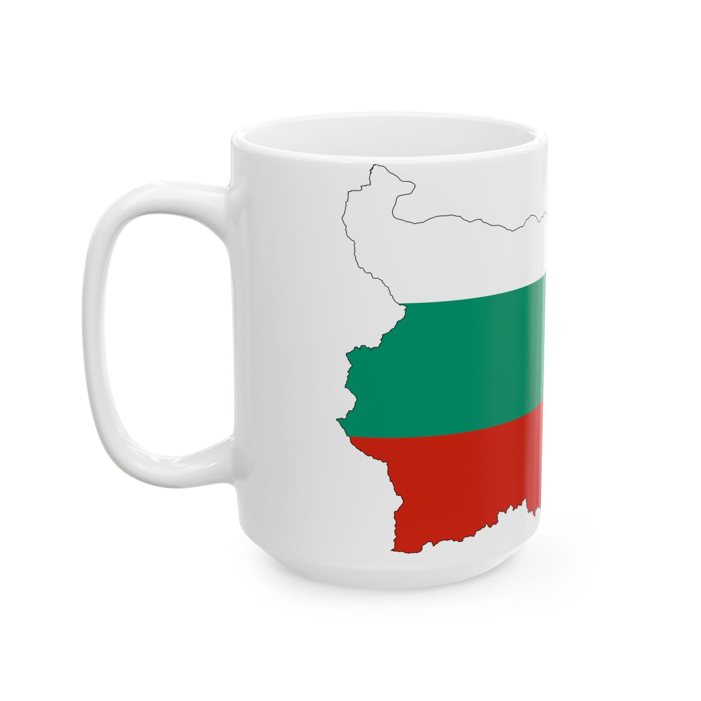 Bulgaria-Flagmap (Bulgaria) White Coffee Mug-Go Mug Yourself
