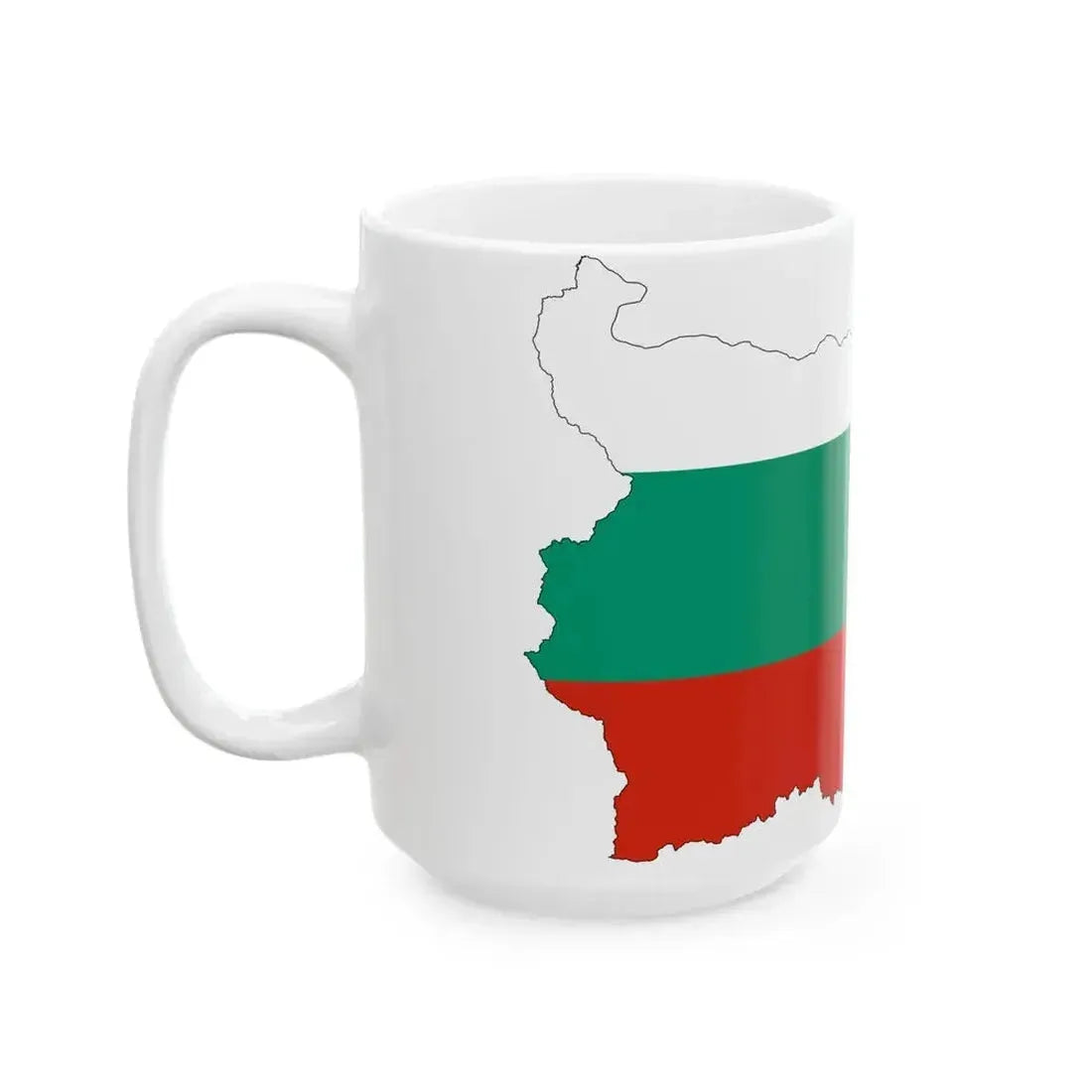 Bulgaria-Flagmap (Bulgaria) White Coffee Mug - Go Mug Yourself