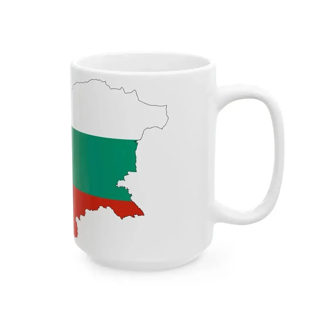 Bulgaria-Flagmap (Bulgaria) White Coffee Mug - Go Mug Yourself