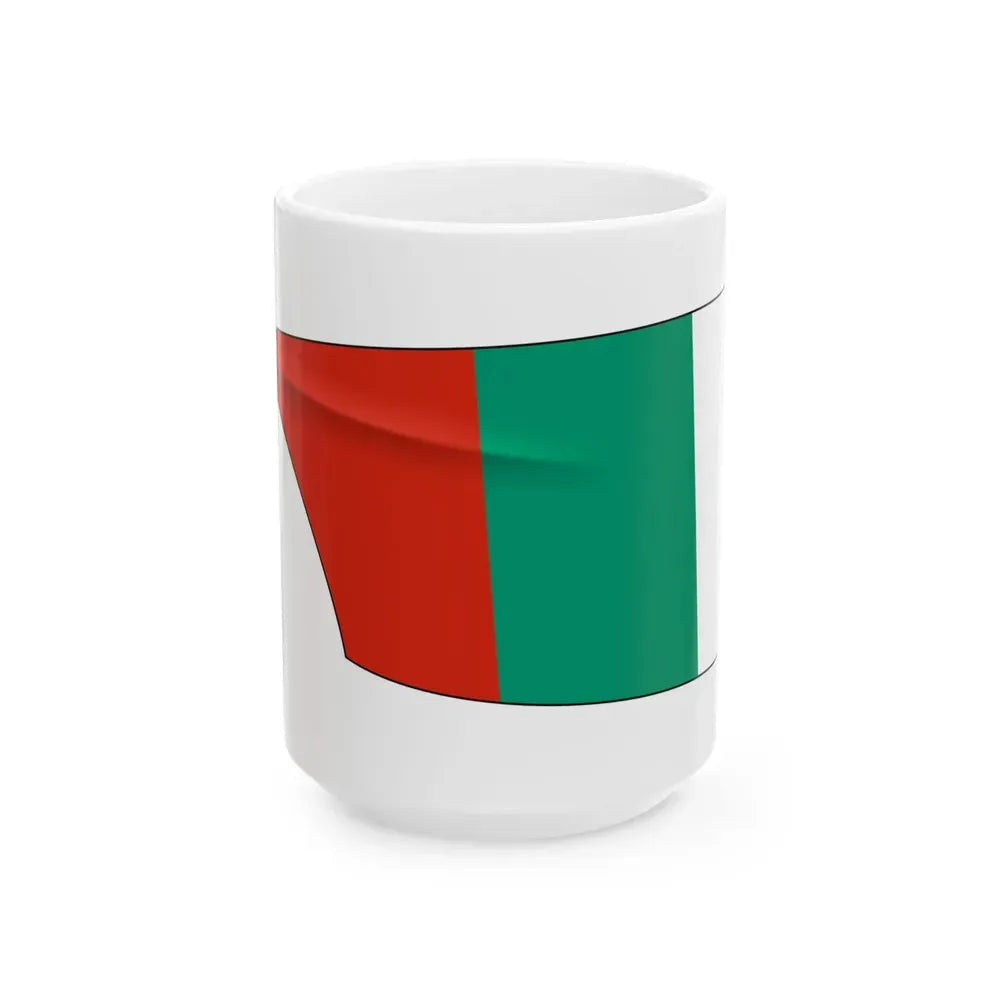 Bulgaria Rowing Blade (Bulgaria) White Coffee Mug 15oz - Go Mug Yourself
