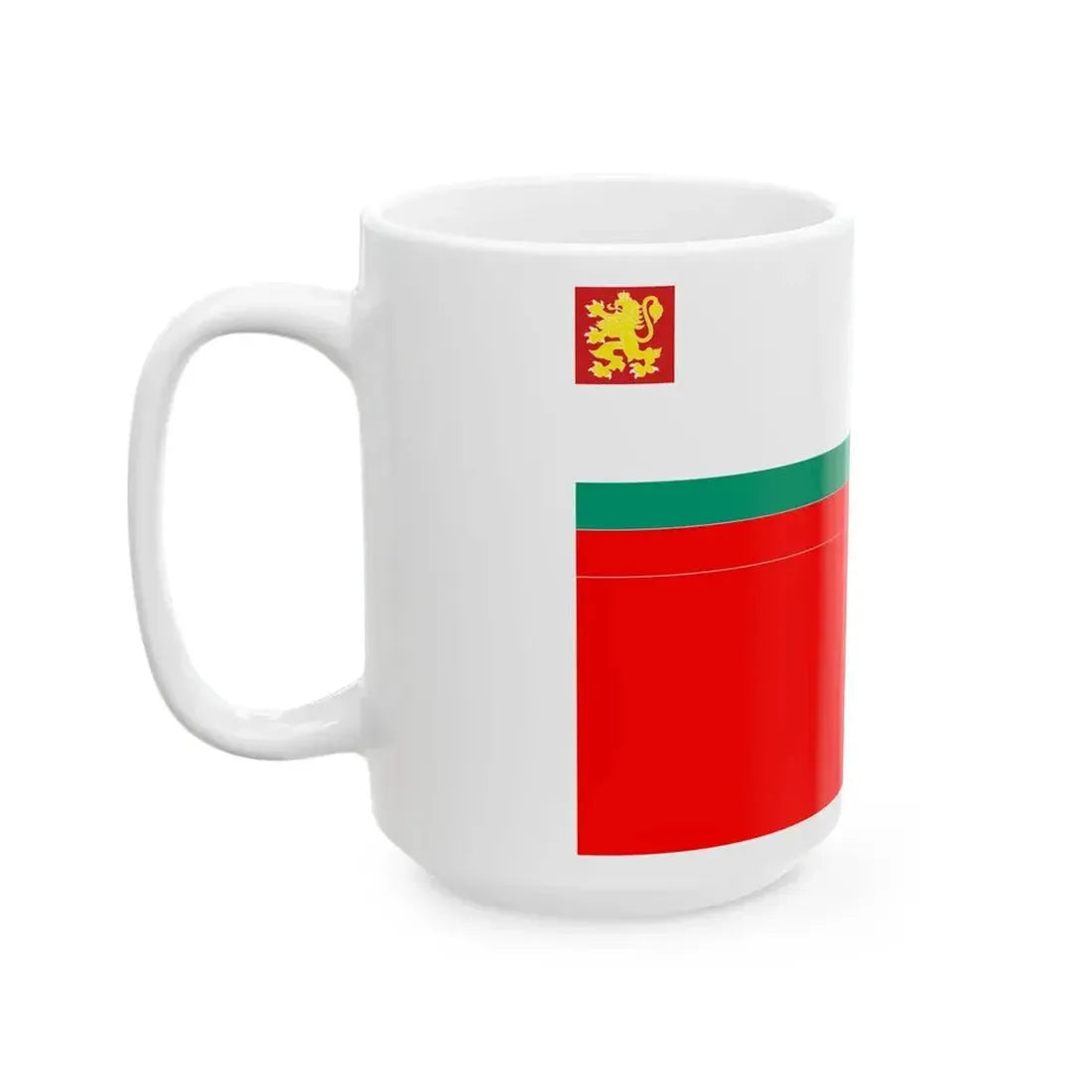 Bulgarian Navy Rank Flag Commander of the Naval Base (Bulgaria) White Coffee Mug - Go Mug Yourself