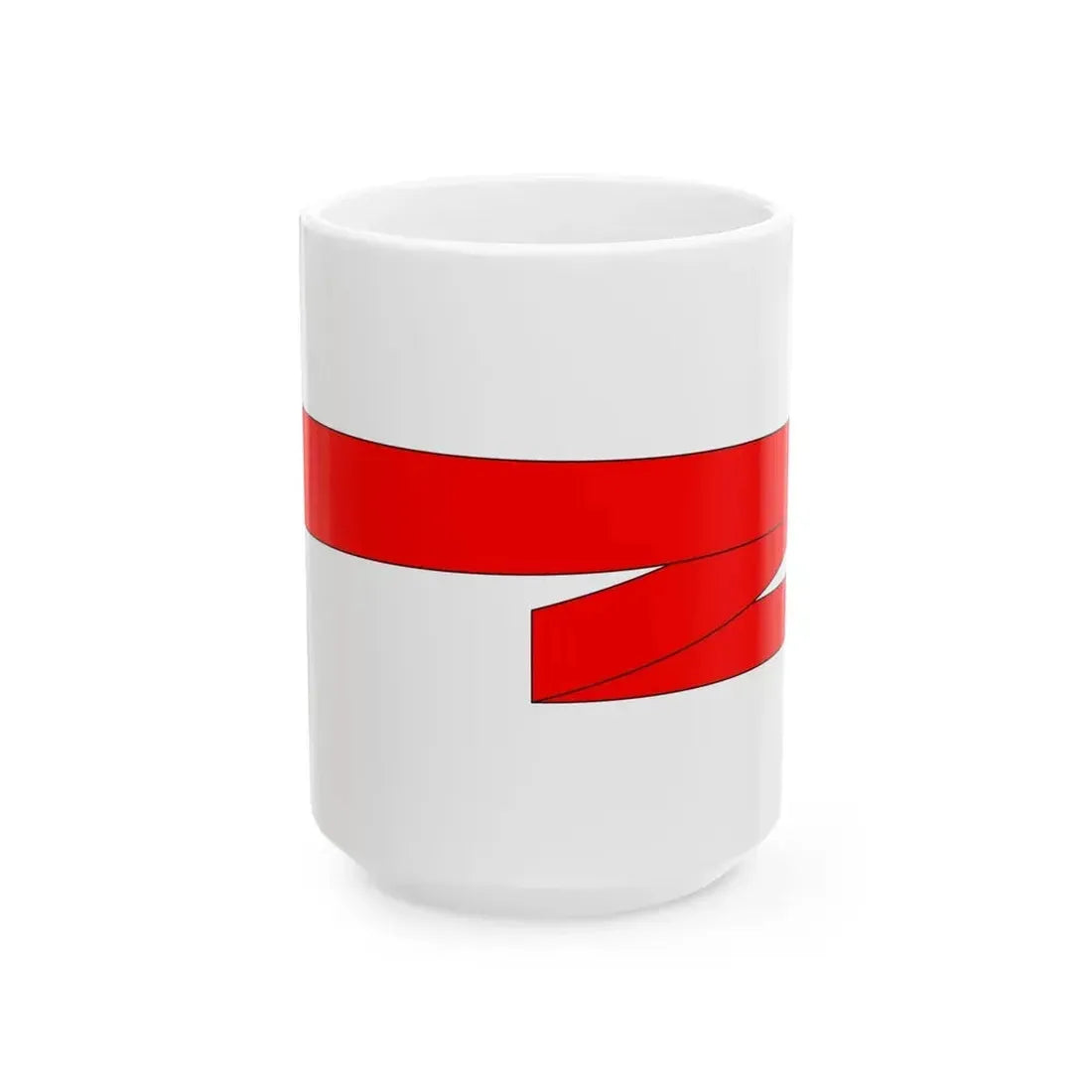 Bulgarian Navy Rank Flag Pendant of Ship Division Commander 2 (Bulgaria) White Coffee Mug 15oz - Go Mug Yourself