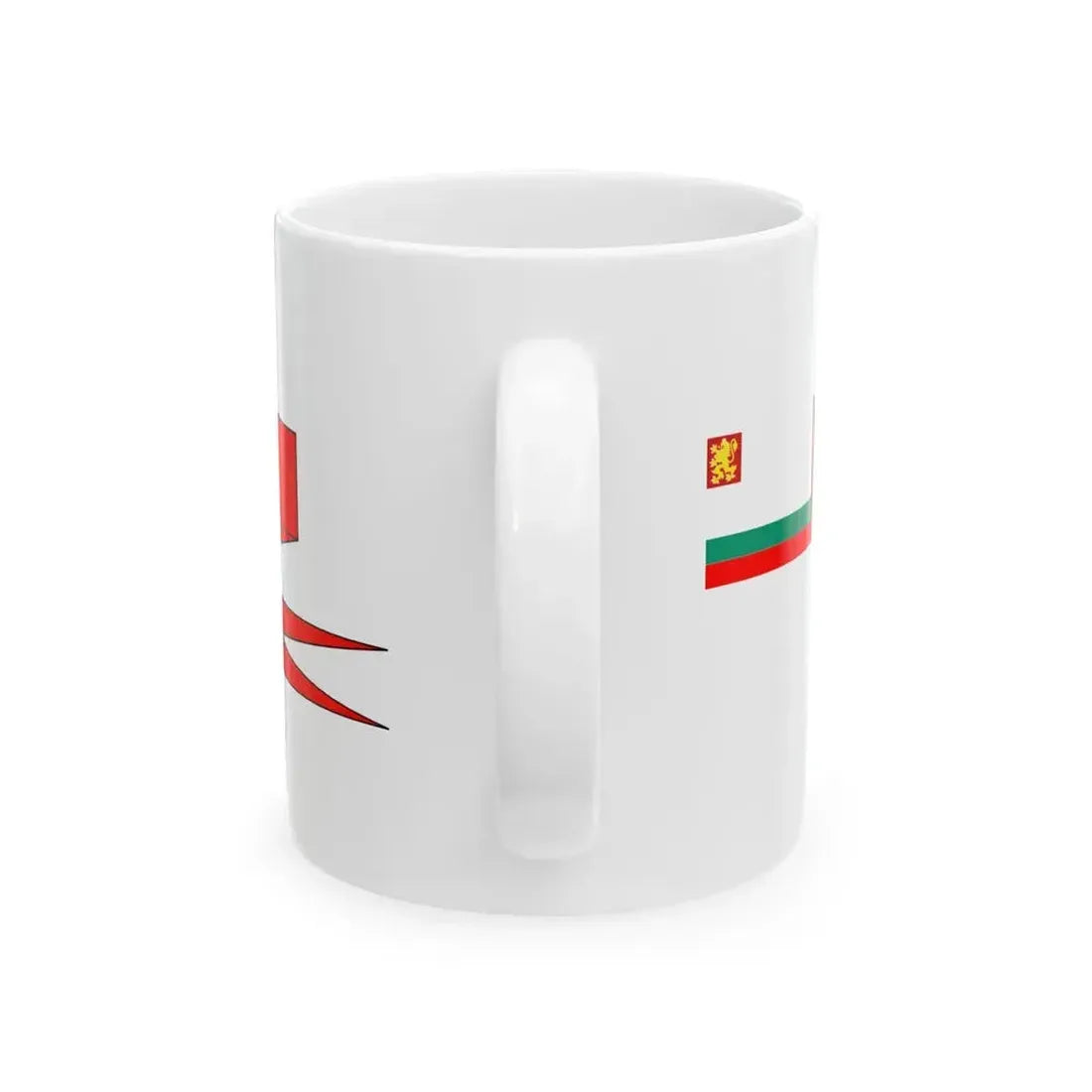 Bulgarian Navy Rank Flag Pendant of Ship Division Commander 2 (Bulgaria) White Coffee Mug - Go Mug Yourself