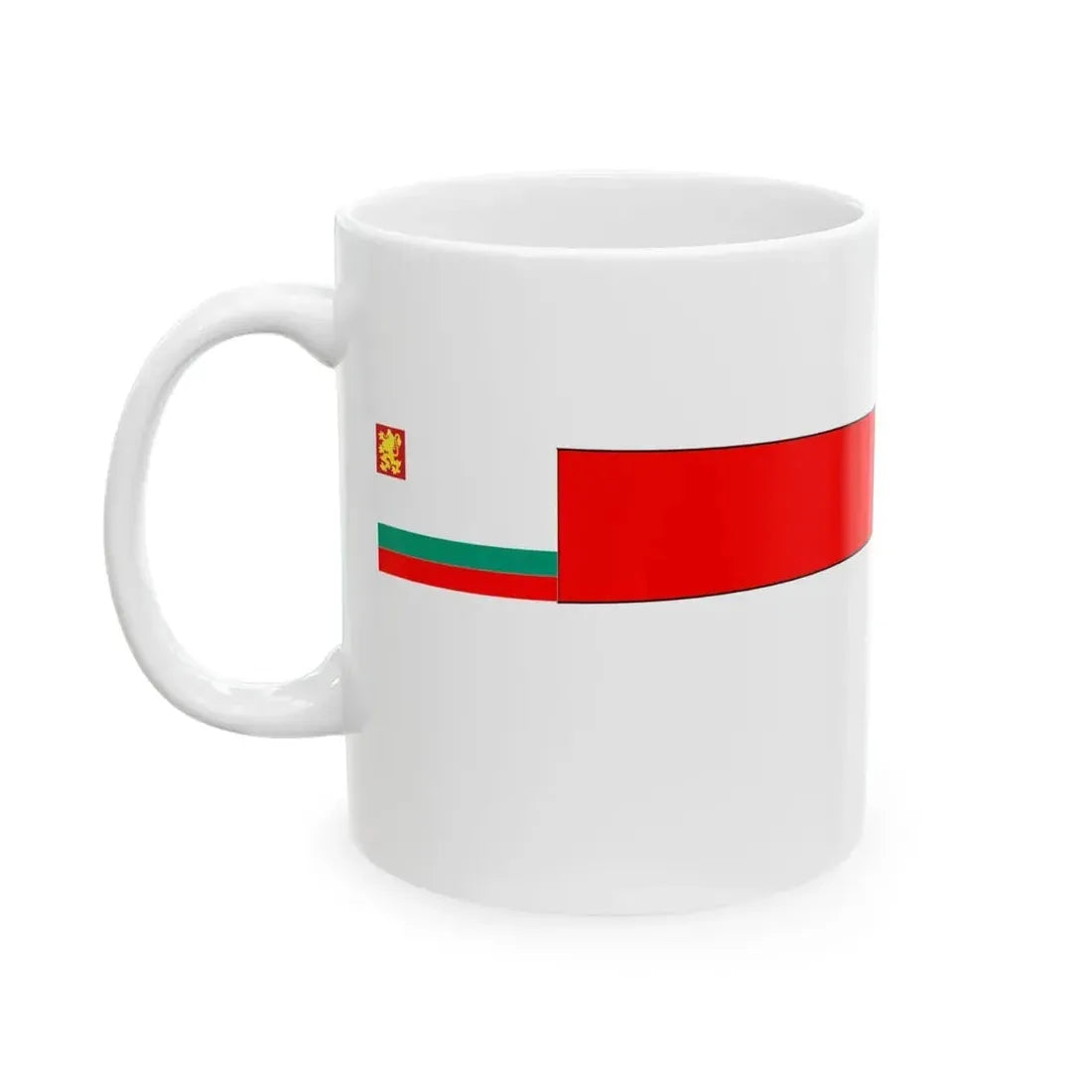 Bulgarian Navy Rank Flag Pendant of Ship Division Commander 2 (Bulgaria) White Coffee Mug - Go Mug Yourself