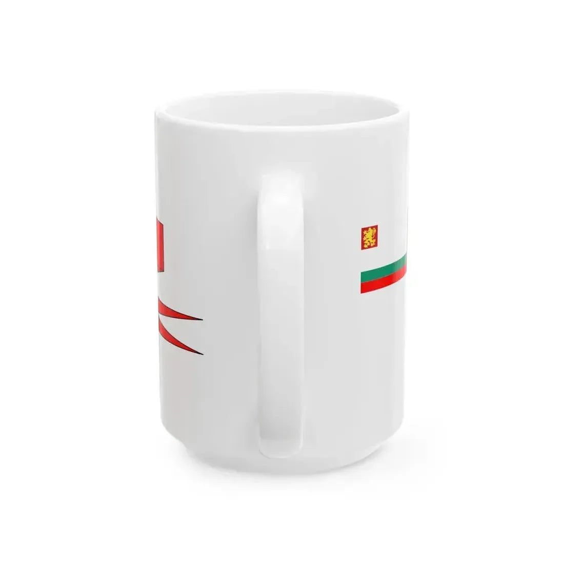 Bulgarian Navy Rank Flag Pendant of Ship Division Commander 2 (Bulgaria) White Coffee Mug - Go Mug Yourself