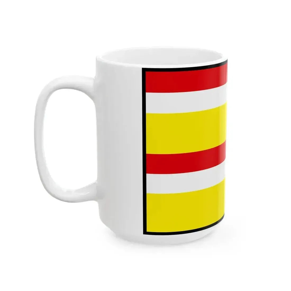 Bulhary Lucenec Flag (Slovakia) White Coffee Mug - Go Mug Yourself