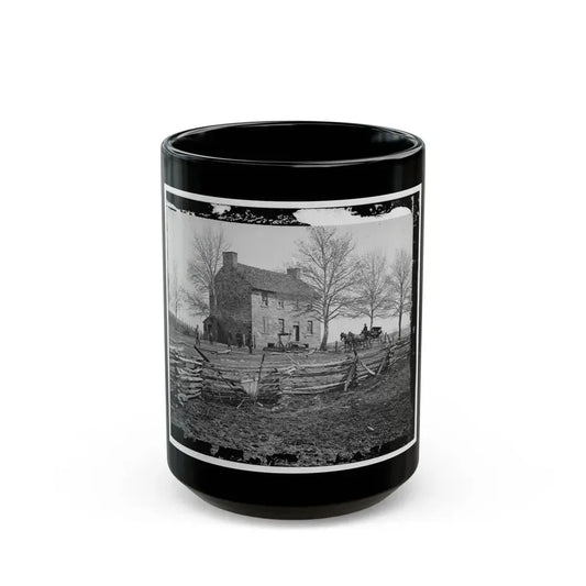 Bull Run, Va. Matthews' Or The Stone House (U.S. Civil War) Black Coffee Mug 15oz - Go Mug Yourself
