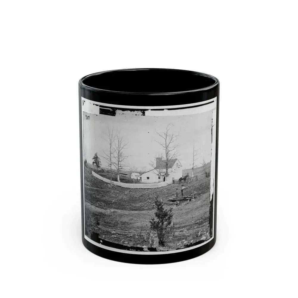 Bull Run, Va. William N. Thornton's I.E., Thornberry House On The Route To Sudley Ford (U.S. Civil War) Black Coffee Mug 11oz - Go Mug Yourself