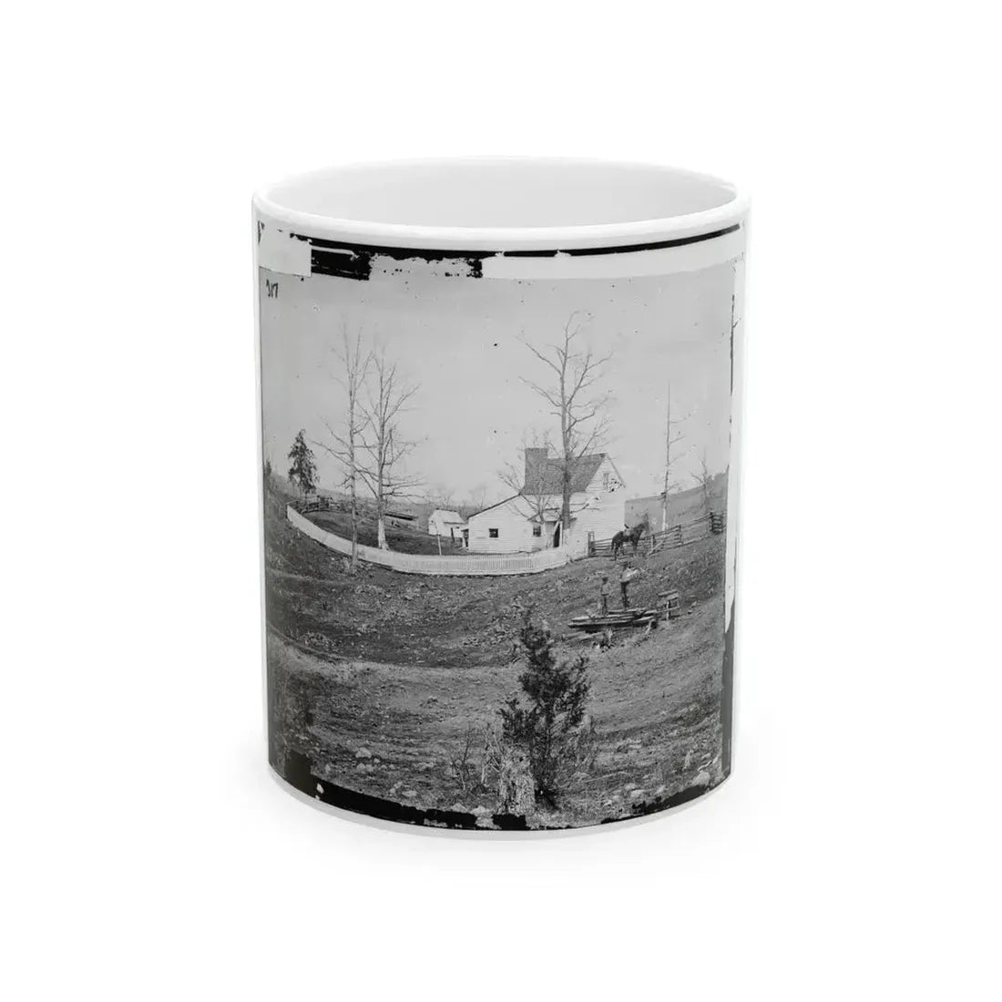 Bull Run, Va. William N. Thornton's I.E., Thornberry House On The Route To Sudley Ford (U.S. Civil War) White Coffee Mug 11oz - Go Mug Yourself
