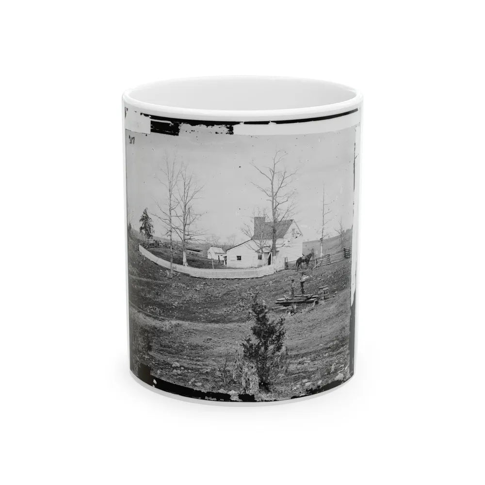 Bull Run, Va. William N. Thornton's I.E., Thornberry House On The Route To Sudley Ford (U.S. Civil War) White Coffee Mug-11oz-Go Mug Yourself