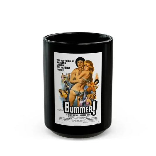 BUMMER! (THE SADIST) 1973 Movie Poster - Black Coffee Mug 15oz - Go Mug Yourself