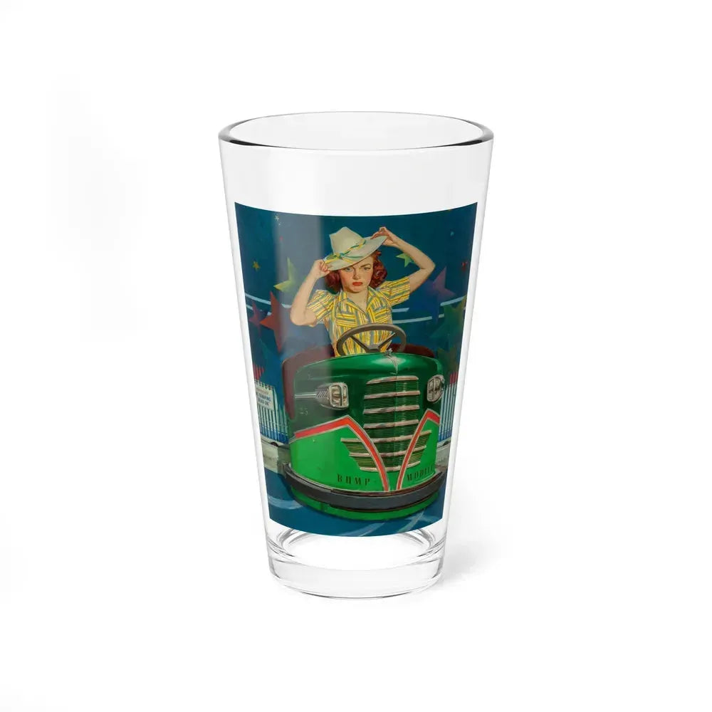 Bump Mobile, The Saturday Evening Post cover, June 22, 1940 (Magazine Illustration) Pint Glass 16oz 16oz - Go Mug Yourself