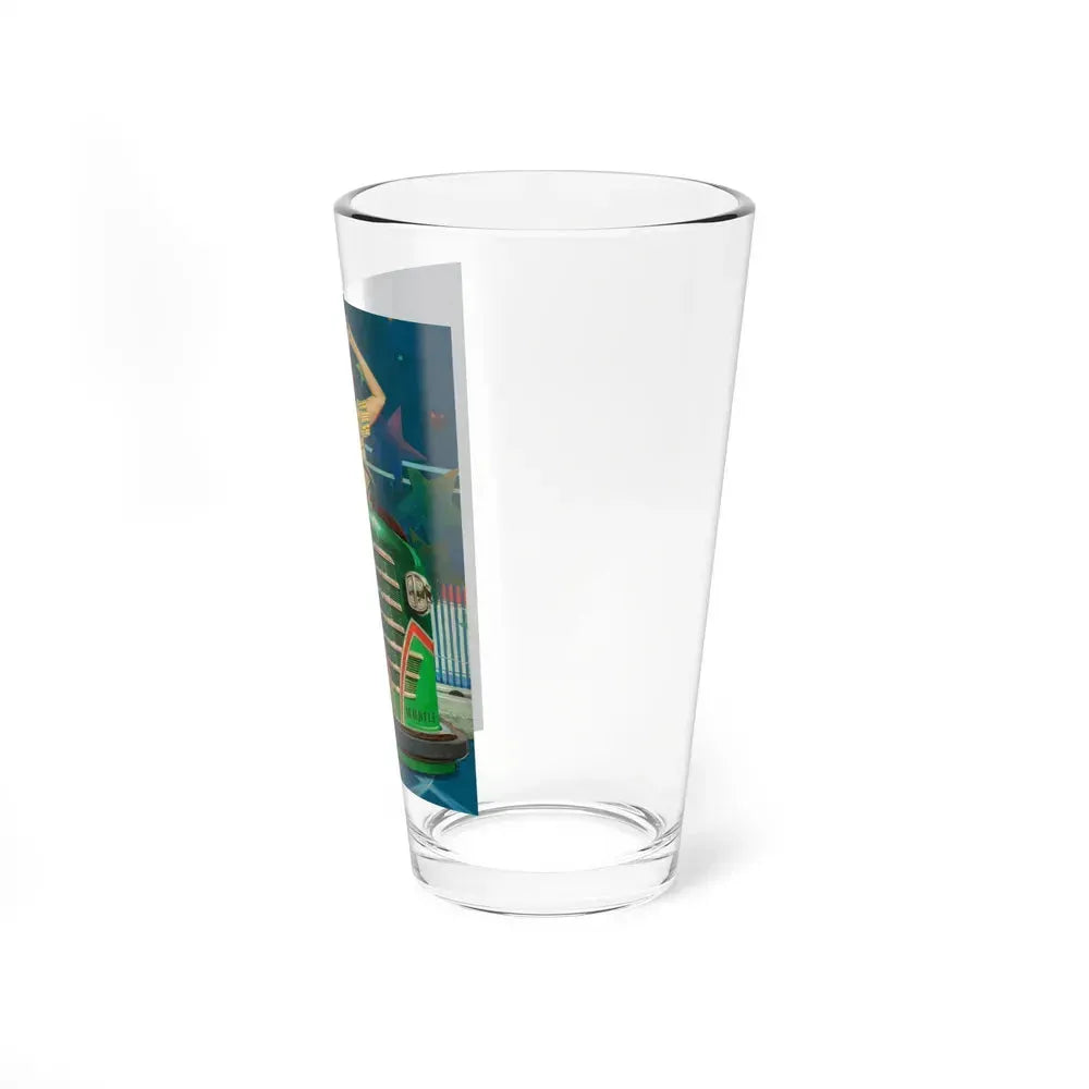 Bump Mobile, The Saturday Evening Post cover, June 22, 1940 (Magazine Illustration) Pint Glass 16oz - Go Mug Yourself