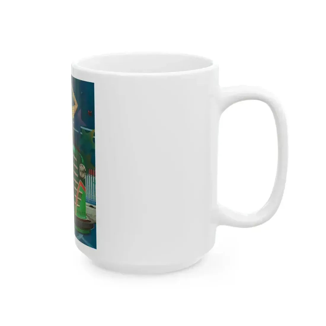 Bump Mobile, The Saturday Evening Post cover, June 22, 1940 - White Coffee Mug - Go Mug Yourself