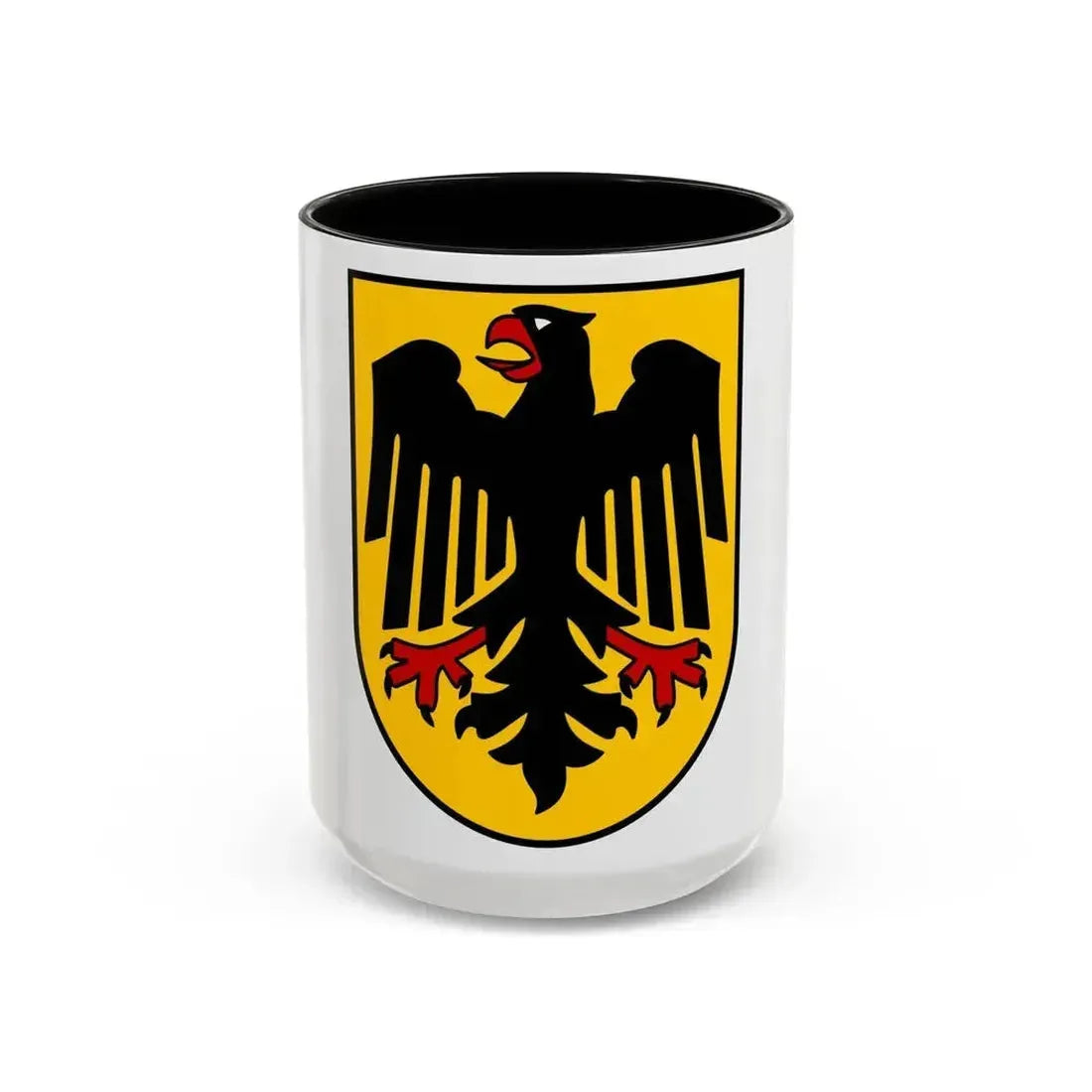 Bundesschild (Federal Shield) of the Federal Republic of Germany - Accent Coffee Mug 15oz Black - Go Mug Yourself
