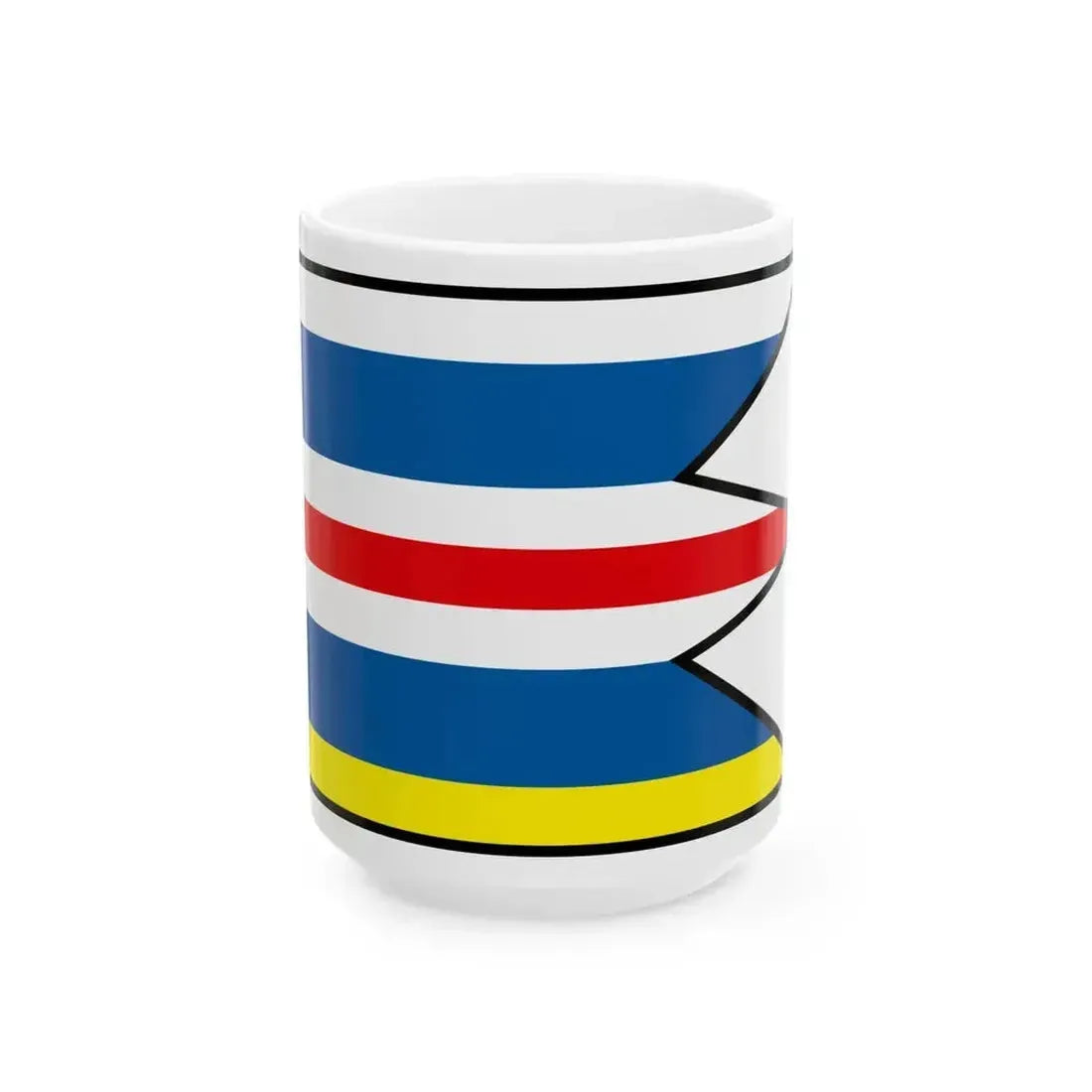 Bunkovce Sobrance Flag (Slovakia) White Coffee Mug 15oz - Go Mug Yourself