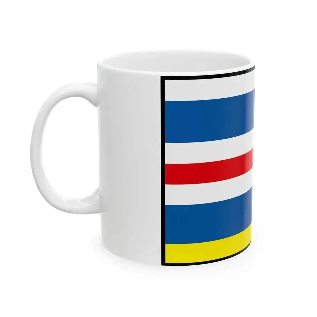 Bunkovce Sobrance Flag (Slovakia) White Coffee Mug - Go Mug Yourself