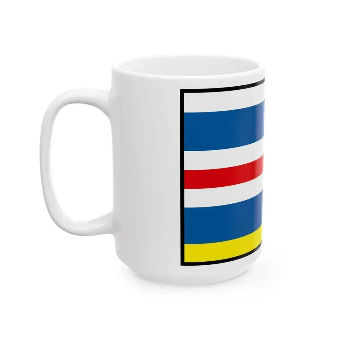 Bunkovce Sobrance Flag (Slovakia) White Coffee Mug - Go Mug Yourself