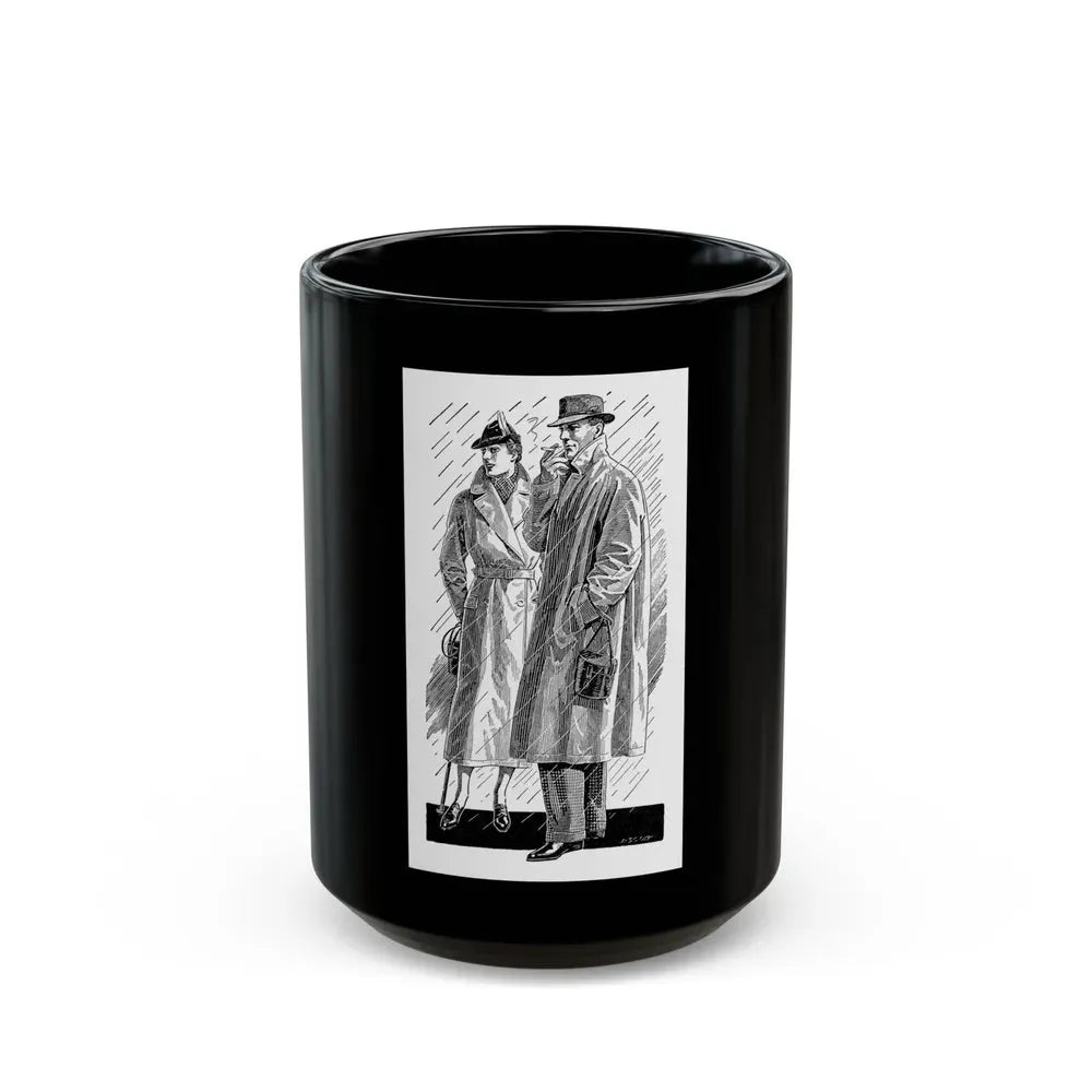 Burberry advertisement, 1937 (2) - Black Coffee Mug 15oz - Go Mug Yourself