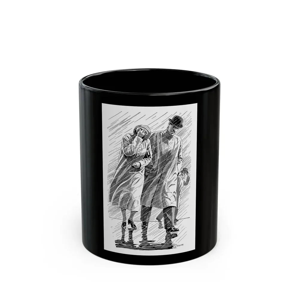 Burberry advertisement, 1937 (3) - Black Coffee Mug 11oz - Go Mug Yourself