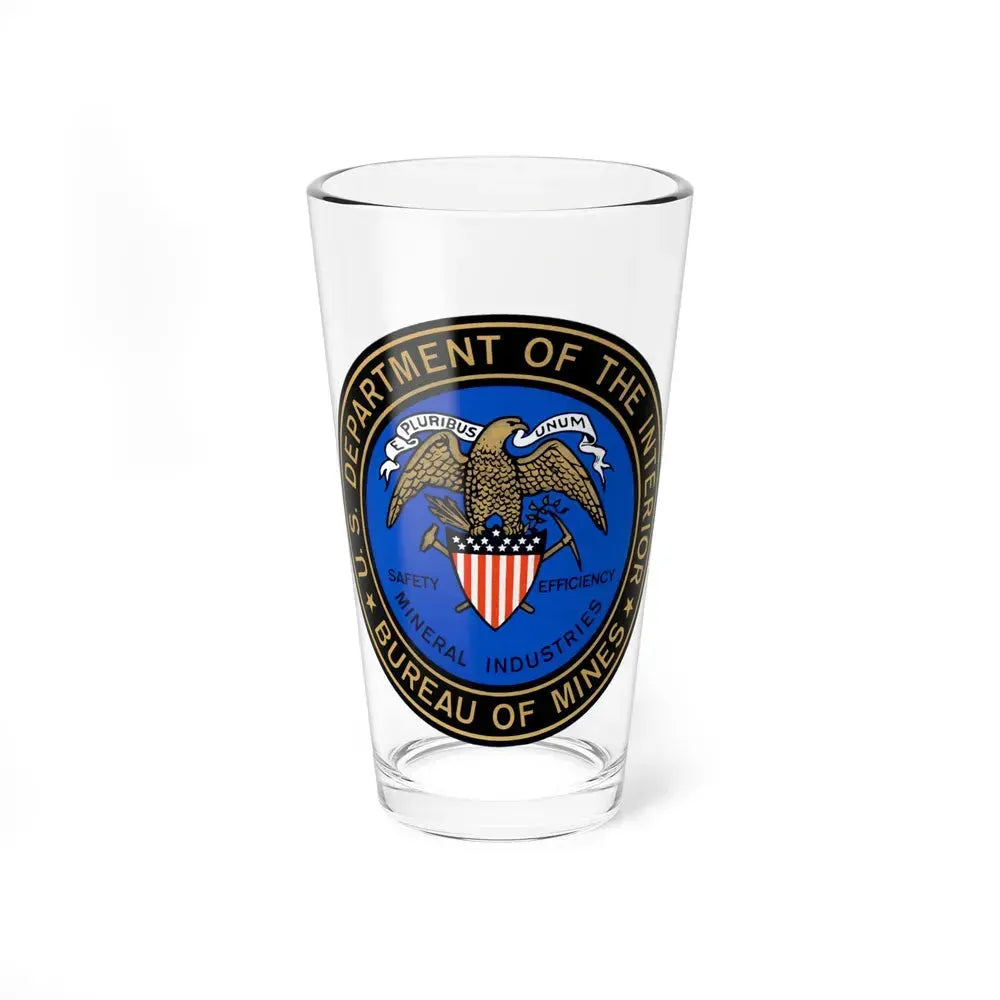 Bureau of Mines - Pint Glass 16oz 16oz - Go Mug Yourself