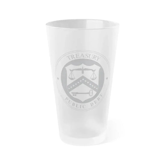Bureau of the Public Debt - Frosted Pint Glass 16oz 16oz Frosted - Go Mug Yourself