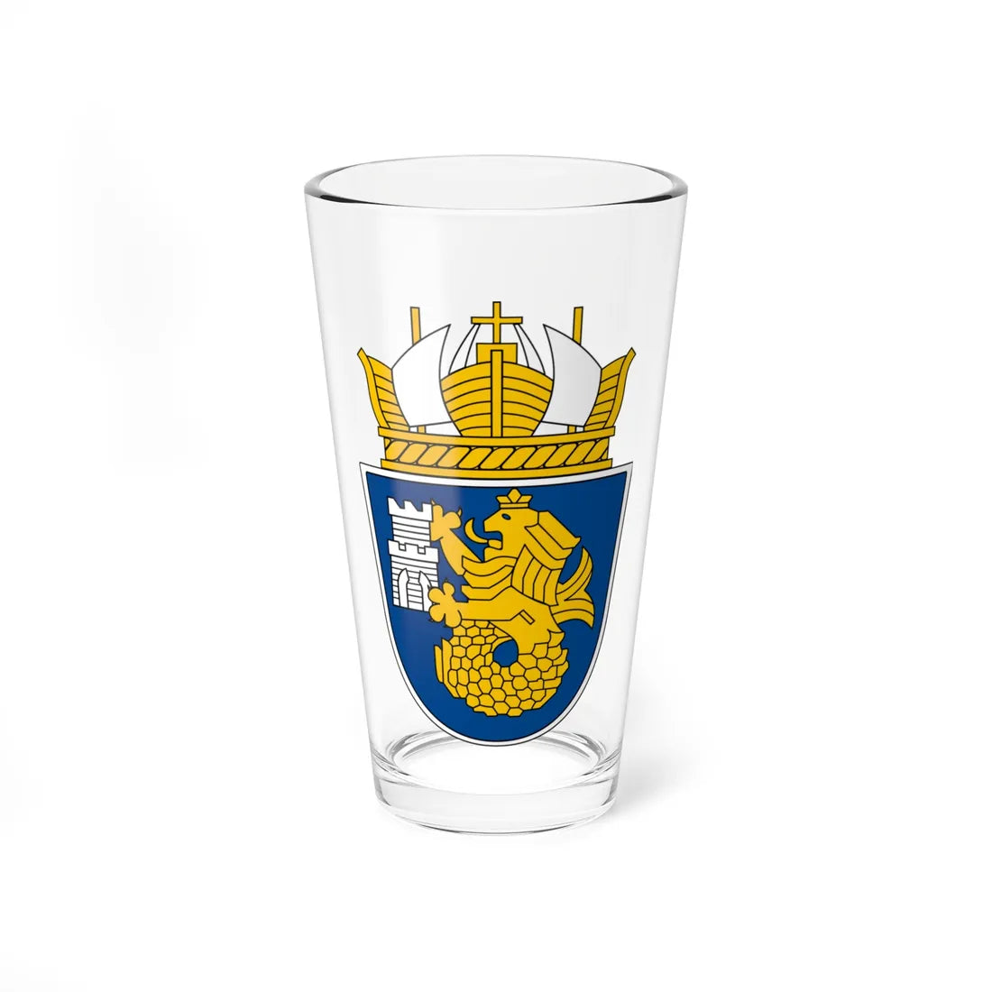 Burgas-coat-of-arms (Bulgaria) (Coat of Arms) Pint Glass 16oz 16oz - Go Mug Yourself