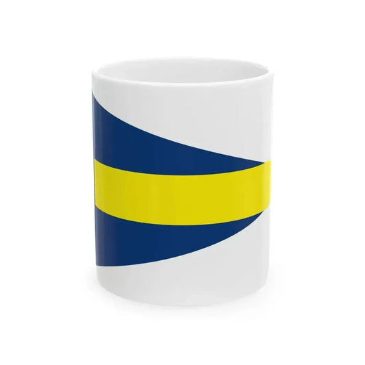 Burgee of Asd Nautica Sabazia (Italy) White Coffee Mug 11oz - Go Mug Yourself