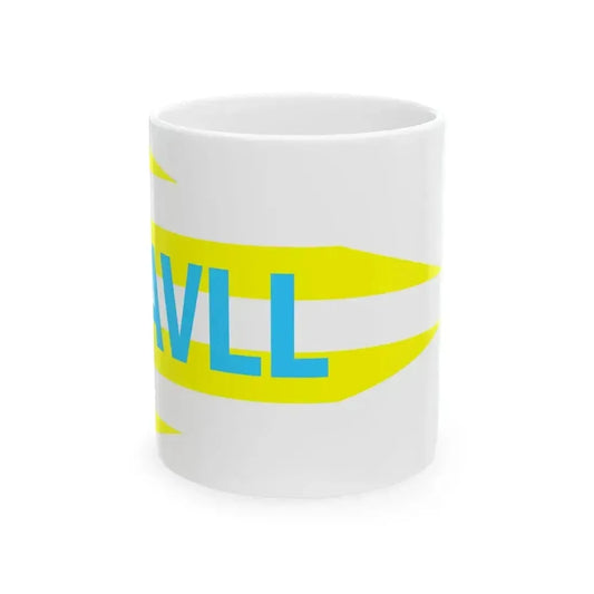 Burgee of Associazione Vela Lago Ledro (Italy) White Coffee Mug 11oz - Go Mug Yourself