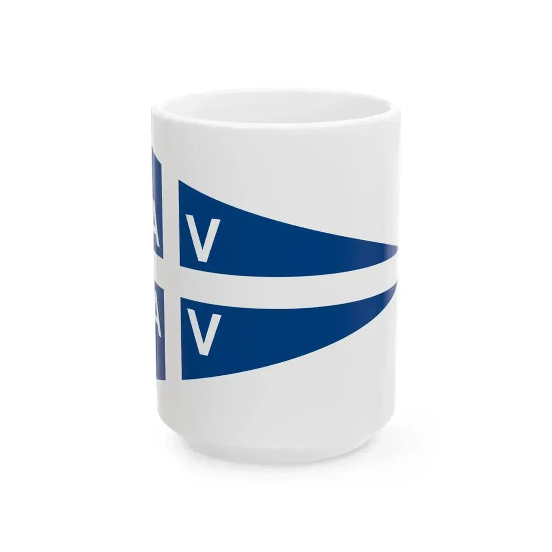 Burgee of Associazione Velica Alto Verbano (Italy) White Coffee Mug 15oz - Go Mug Yourself