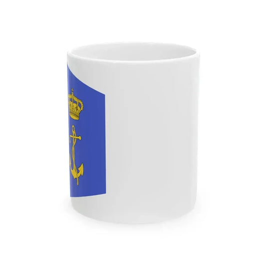Burgee of auxiliary fleet of the Regia Marina (Italy) White Coffee Mug 11oz - Go Mug Yourself