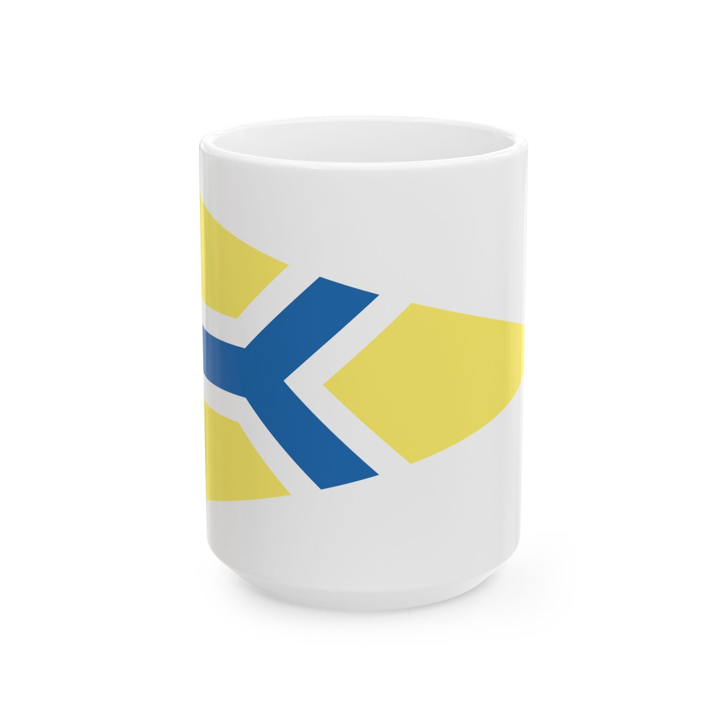 Burgee of Balatoni Yacht Club (Hungary) White Coffee Mug-15oz-Go Mug Yourself