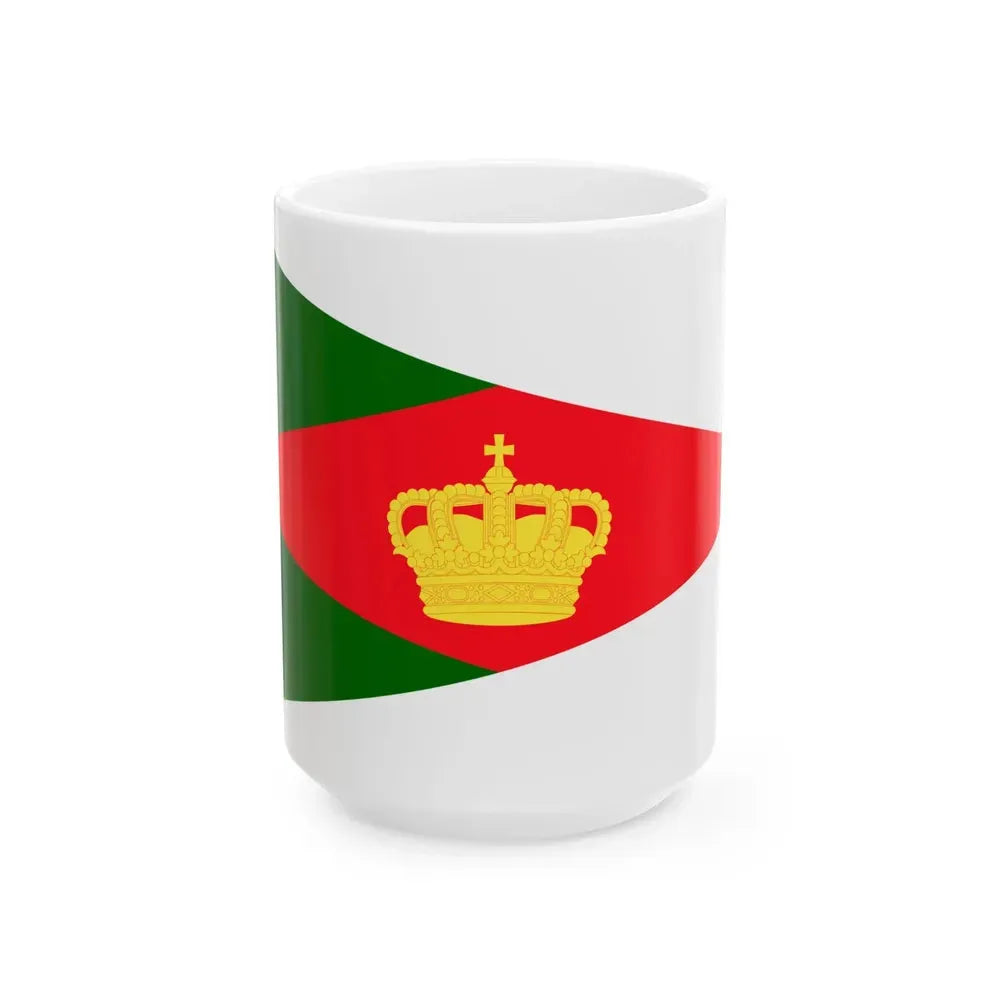 Burgee of Bruxelles Royal YC (Belgium) White Coffee Mug 15oz - Go Mug Yourself
