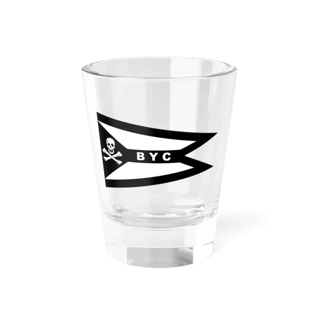 Burgee of Buccaneer YC Alabama (United States) Shot Glass 1.5oz 1.5oz - Go Mug Yourself