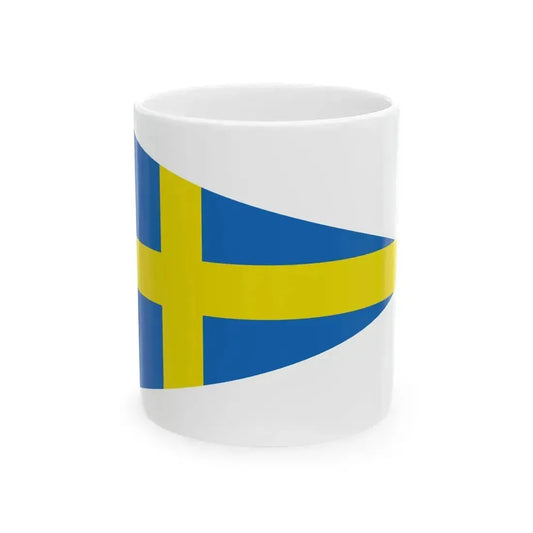 Burgee of Circolo Nautico Cervia (Italy) White Coffee Mug 11oz - Go Mug Yourself