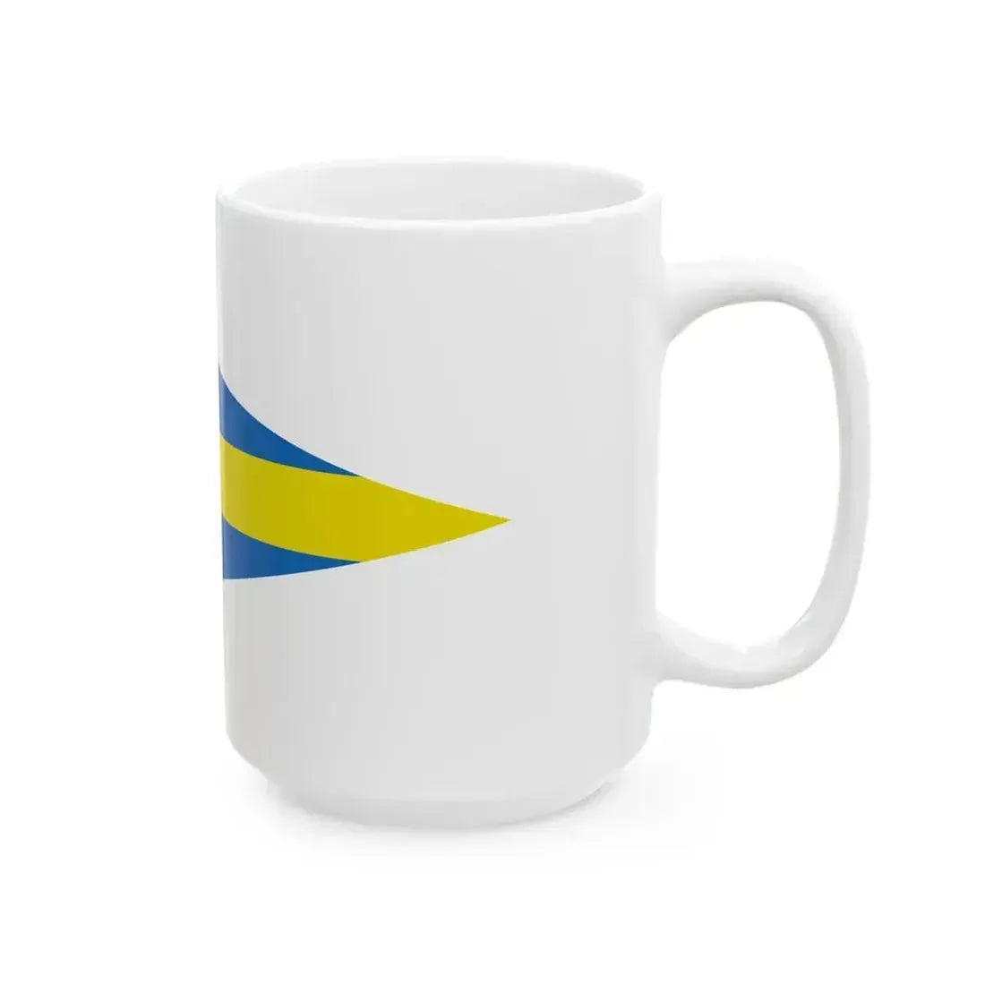 Burgee of Circolo Nautico Cervia (Italy) White Coffee Mug - Go Mug Yourself