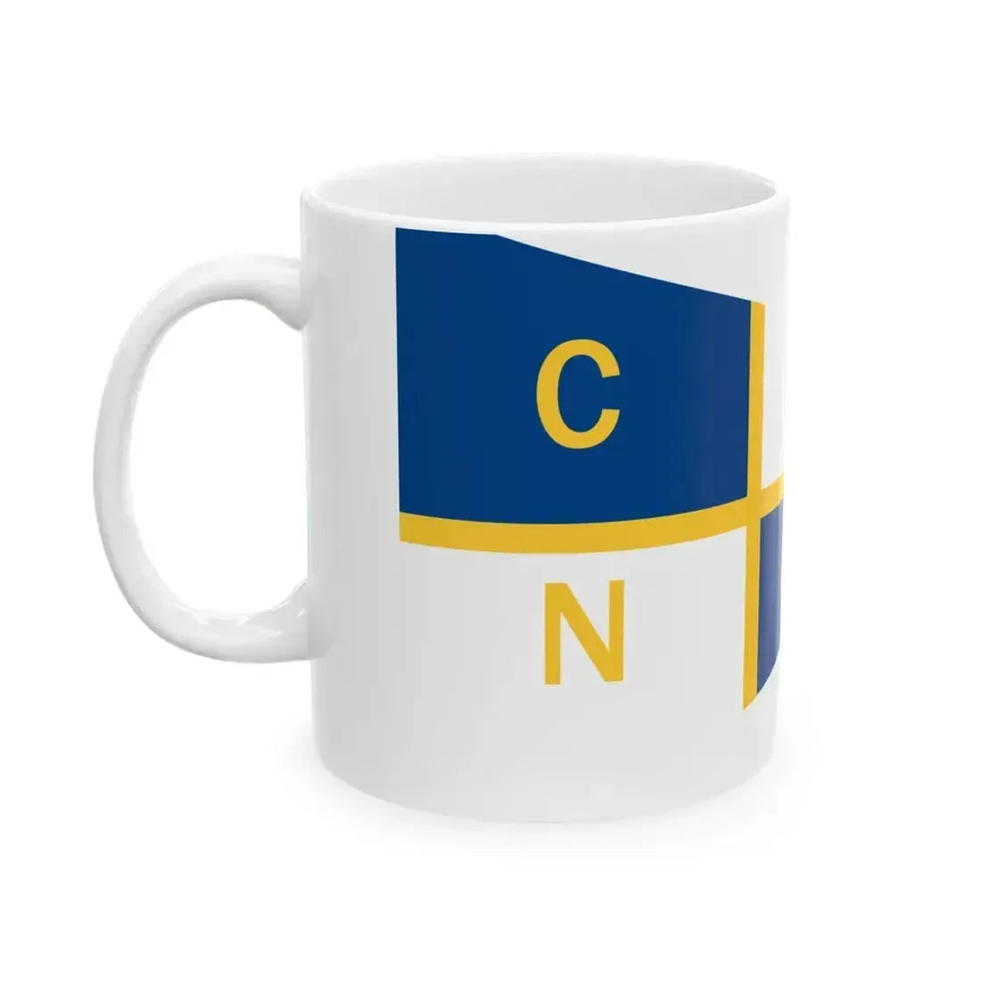 Burgee of Circolo Nautico Chioggia (Italy) White Coffee Mug - Go Mug Yourself