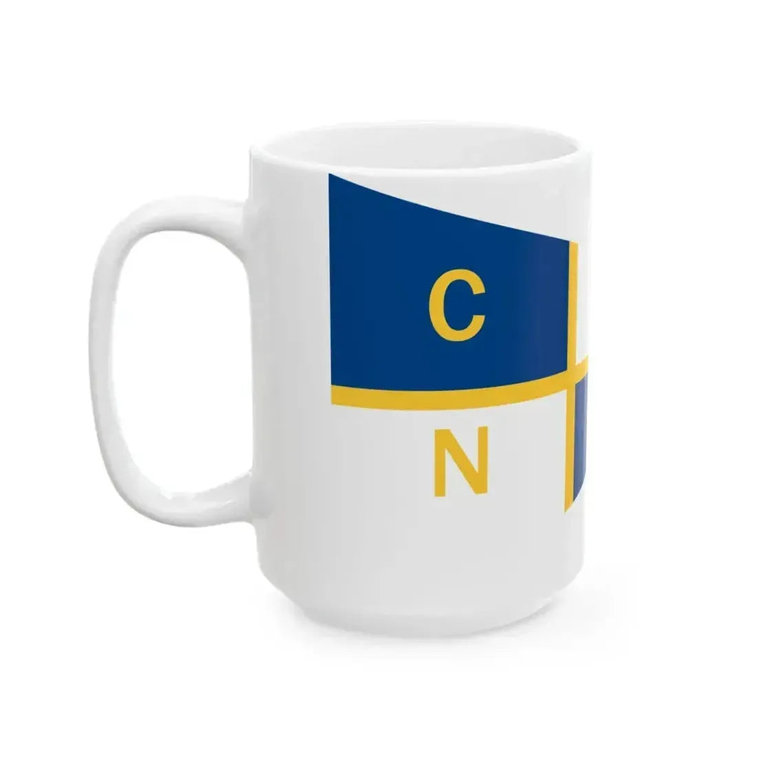 Burgee of Circolo Nautico Chioggia (Italy) White Coffee Mug - Go Mug Yourself