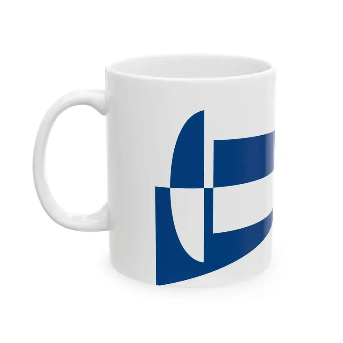 Burgee of Circolo Velico La Scuffia (Italy) White Coffee Mug - Go Mug Yourself