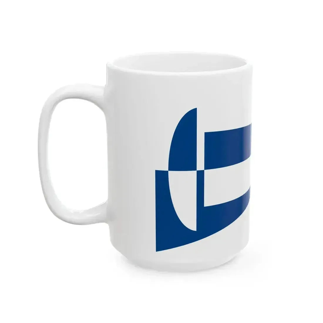 Burgee of Circolo Velico La Scuffia (Italy) White Coffee Mug - Go Mug Yourself