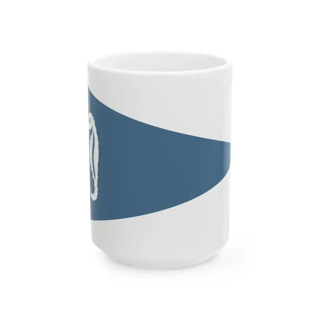 Burgee of Circolo Velico Ravennate (Italy) White Coffee Mug 15oz - Go Mug Yourself