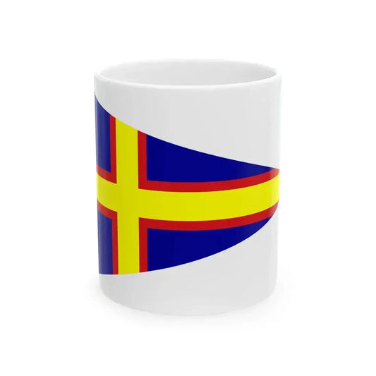 Burgee of club nautico di roma (Italy) White Coffee Mug 11oz - Go Mug Yourself