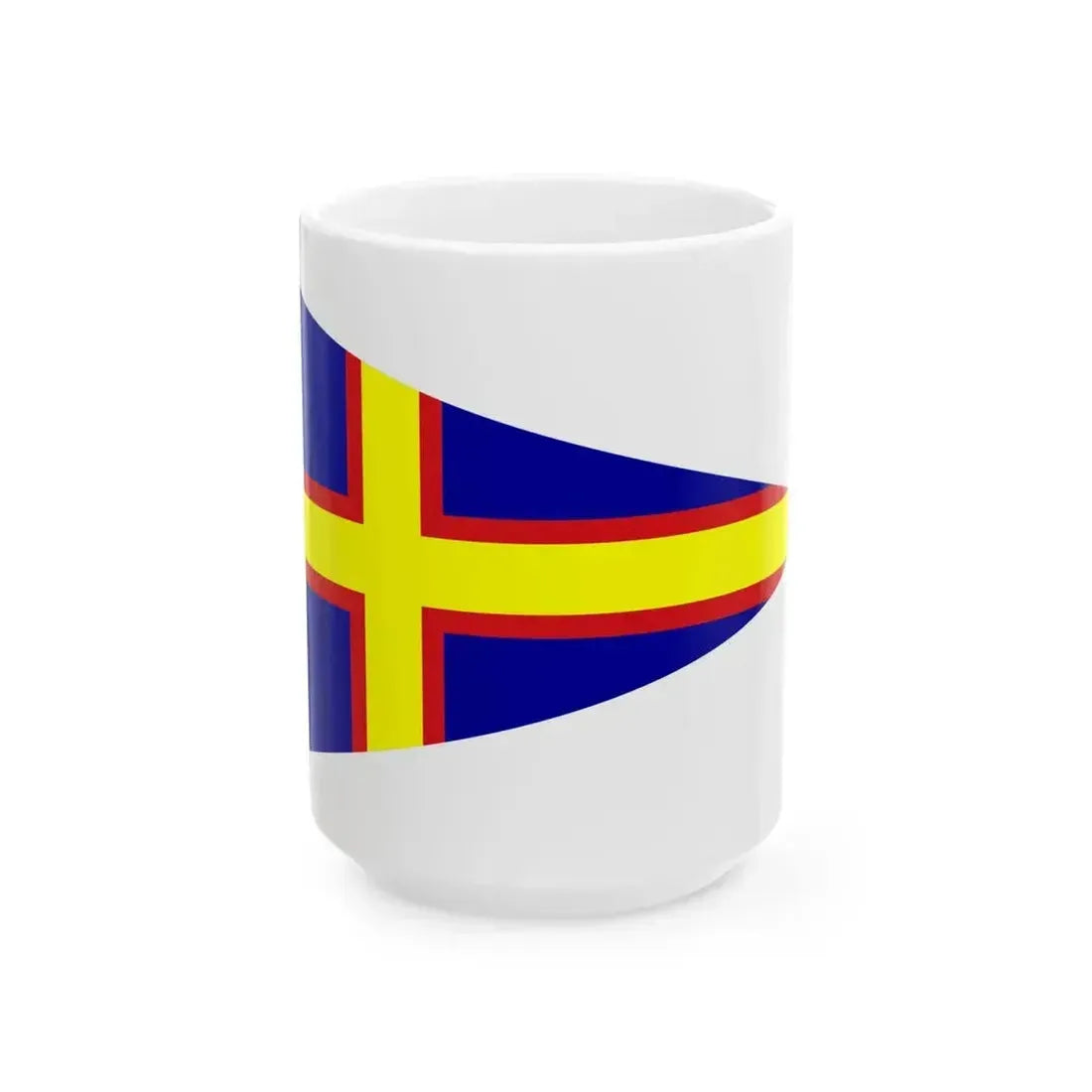Burgee of club nautico di roma (Italy) White Coffee Mug 15oz - Go Mug Yourself