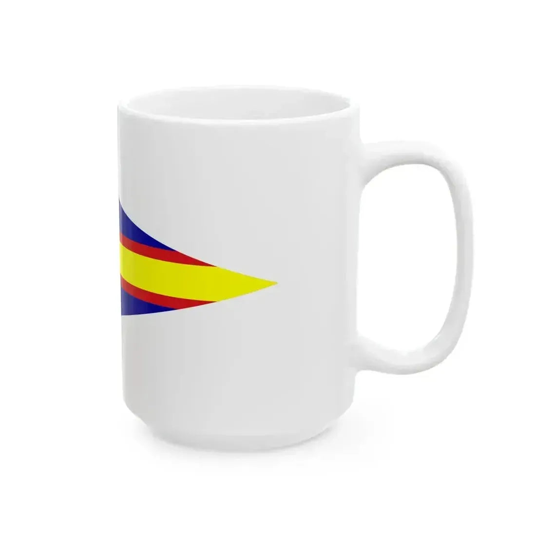 Burgee of club nautico di roma (Italy) White Coffee Mug - Go Mug Yourself