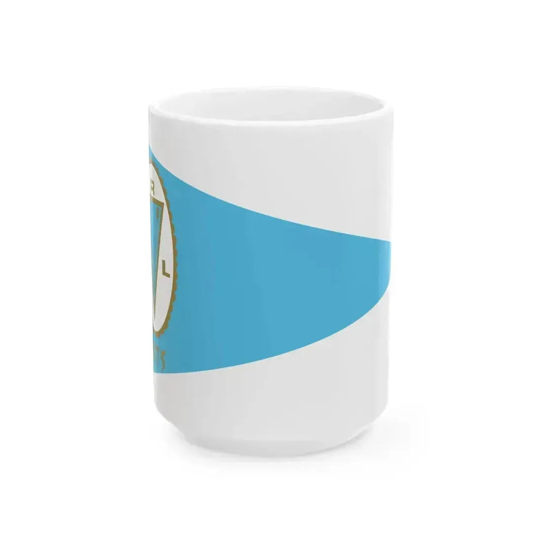 Burgee of Club Regatas Lima (Peru) White Coffee Mug 15oz - Go Mug Yourself