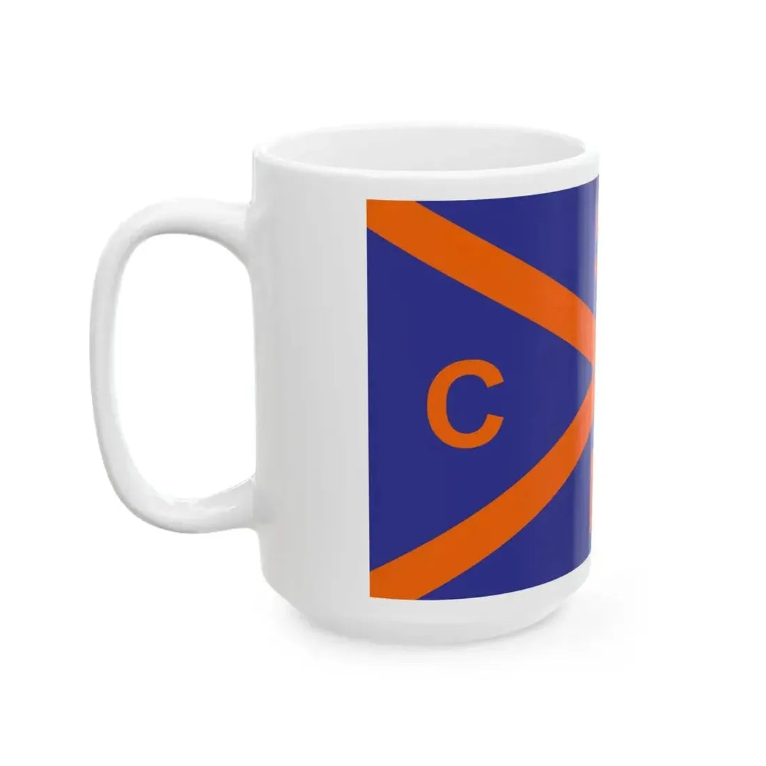 Burgee of Club Regatas San Nicolas (Argentina) White Coffee Mug - Go Mug Yourself
