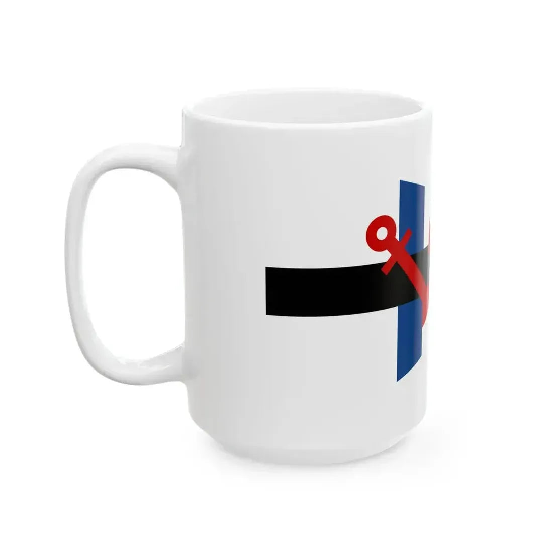 Burgee of Club Universitario de Buenos Aires (Argentina) White Coffee Mug - Go Mug Yourself