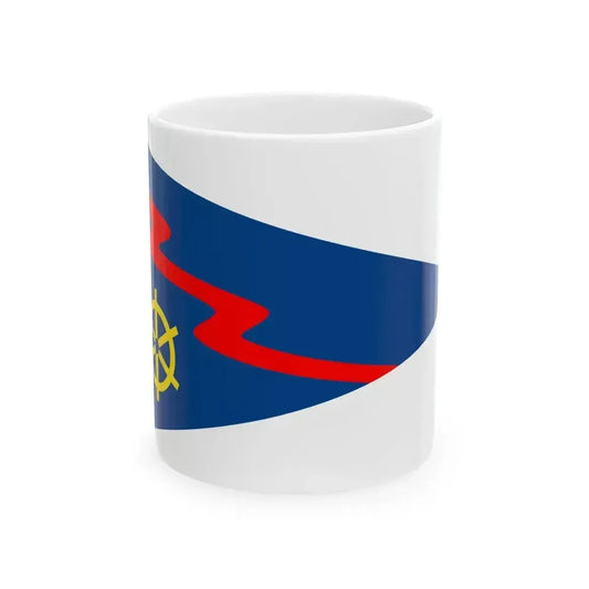 Burgee of Club Vela Portocivitanova (Italy) White Coffee Mug 11oz - Go Mug Yourself